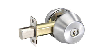 Accentra (Yale) D131 Cylinder x Blank Rose Grade 1 Deadbolt, 2-3/8" Backset, 2-1/4" x 1" Face